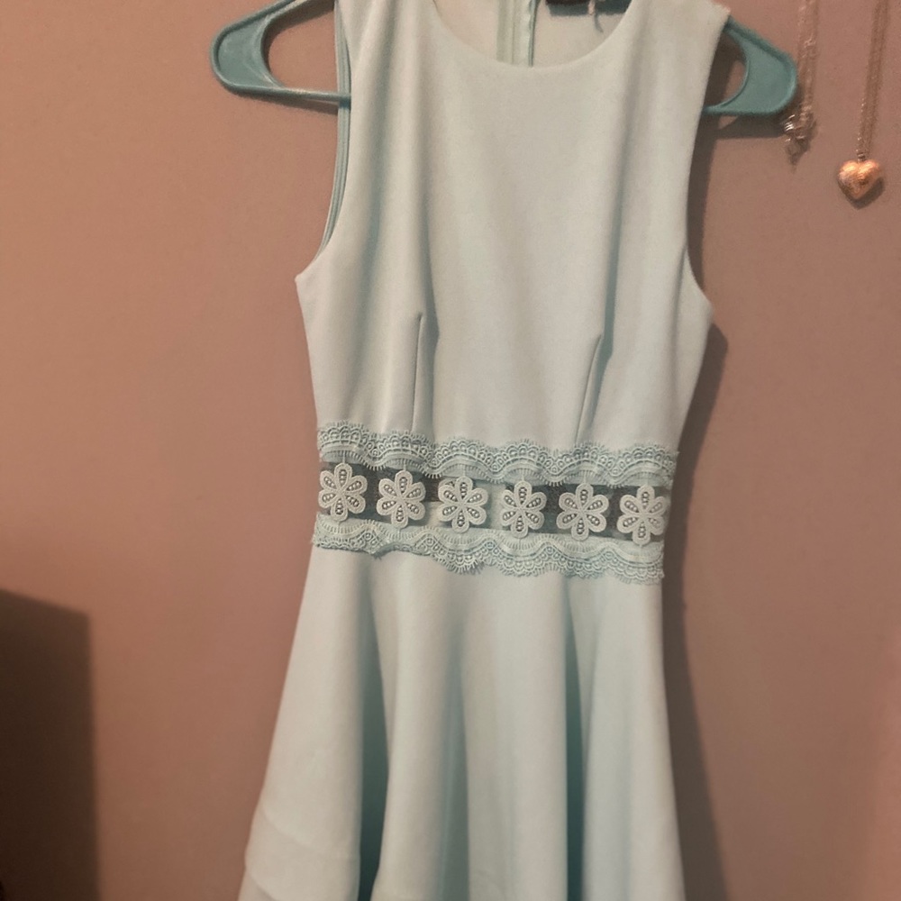 B darlin light blue dress